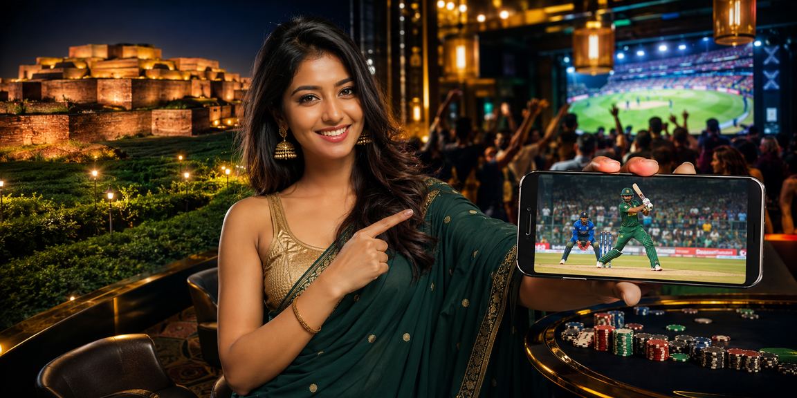 বগুড়ার চা বাগানে ক্রিকেট বেটিং থিমের গেম উপভোগ করছেন একজন খেলোয়াড়